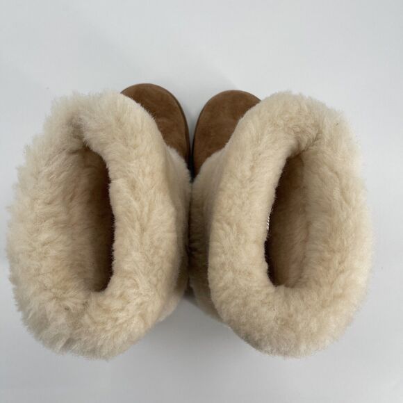 Ugg Patten Shearling Suede Boots Womens 6 Chestnut Brown - Picture 10 of 10